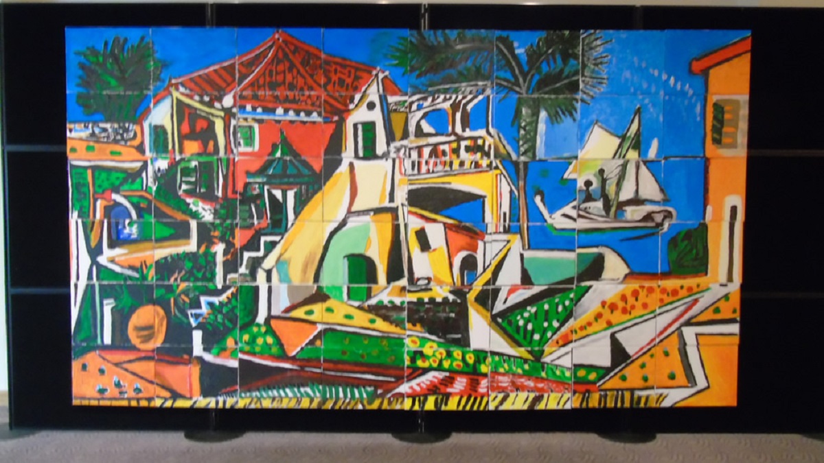 Finished Picasso Mediterranean Landscape (4) Big Picture Team Building